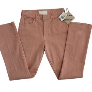 MOTHER The Insider Hover High Rise Straight Jeans– Peach Parfait  Size 26  NWT✨
